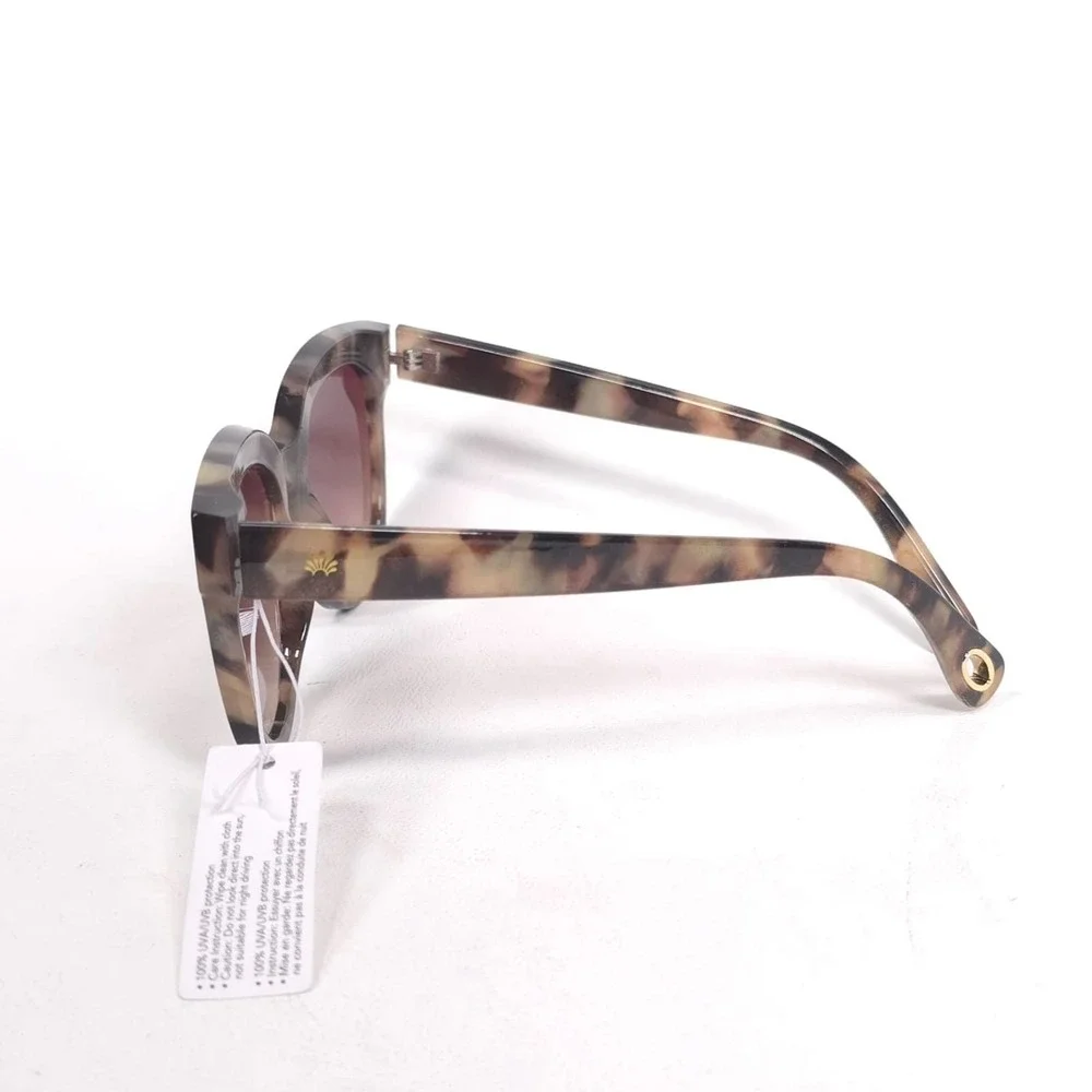 LELE SADOUGHI Women's New Sunglasses Retro Cat Eye Tortoise UV400